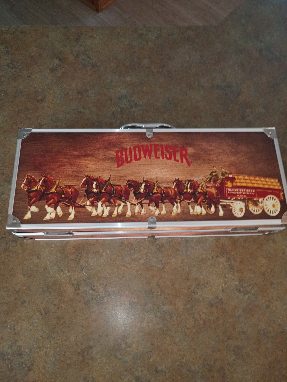 Budweiser Barbecue Set In Clydesdale Team Case